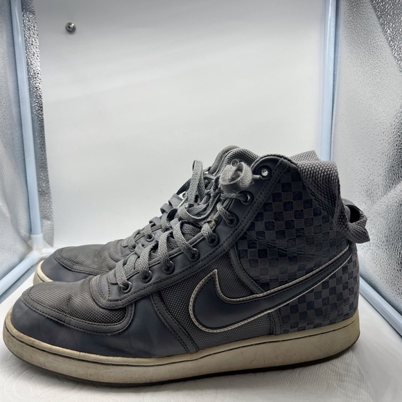 NIKE VANDAL HIGH HI Sneakers 366727-001 Grey Checked Checkerboard mens S… main image 9